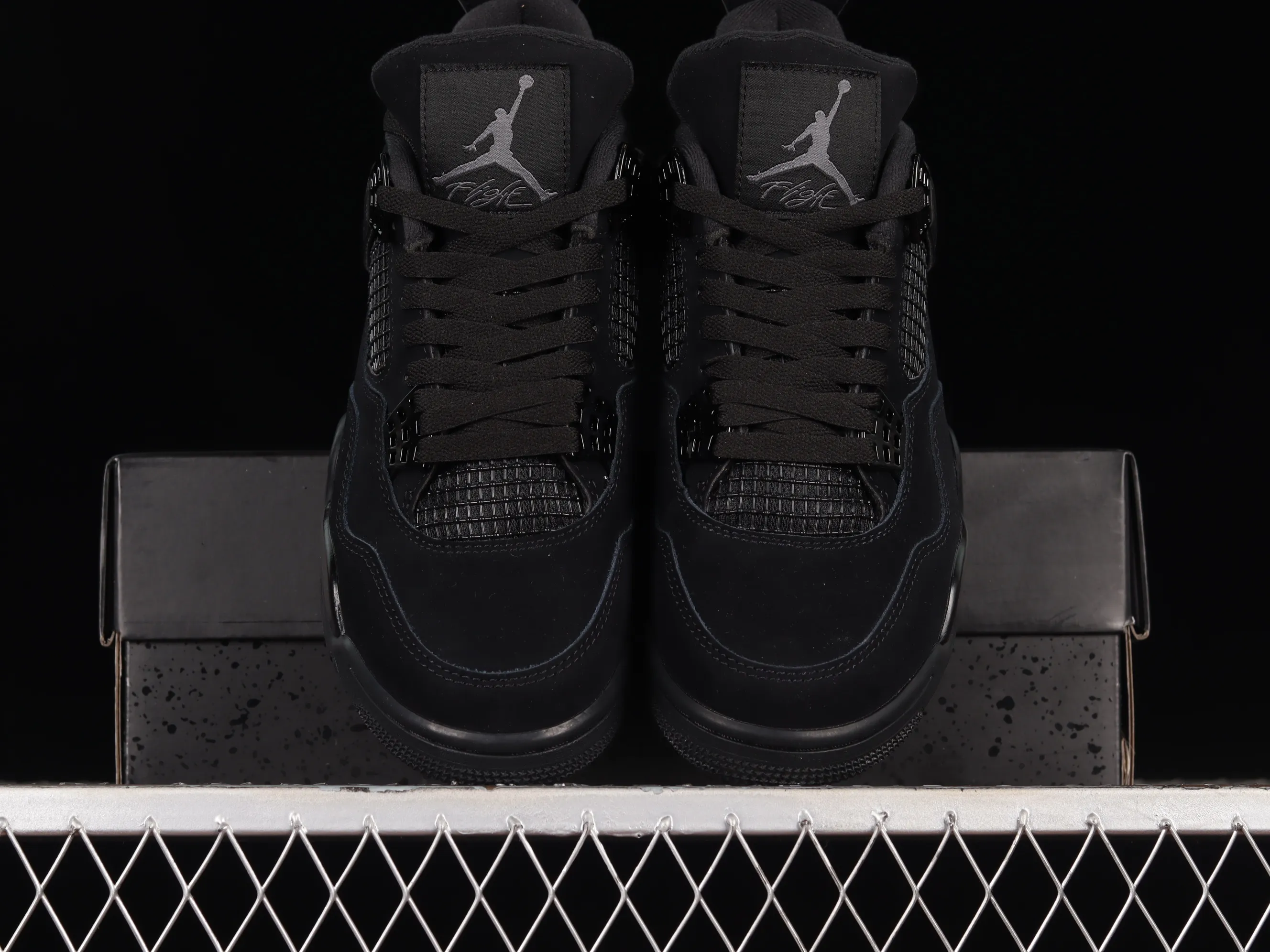All categories Air Jordan Jordan series basketball shoes Air Jordan 4 OG version Air Jordan 4 Retro "Black Cat" AJ4 Joe 4 Black Cat First layer matte CU1110-010